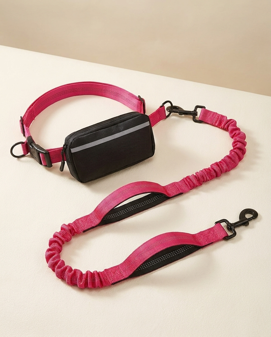 StrideFree — Handsfree hondenriem met heuptas
