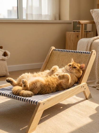 LoungeCloud — Kattenligstoel met hangmat