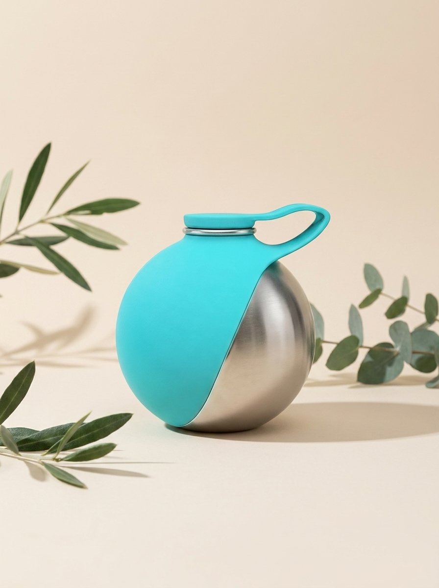 HydroBuddy — RVS reisdrinkfles met drinkbak