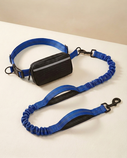 StrideFree — Handsfree hondenriem met heuptas