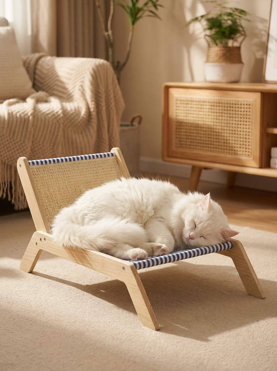 LoungeCloud — Kattenligstoel met hangmat