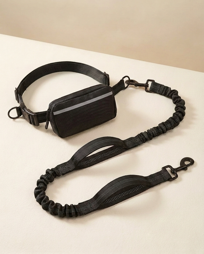 StrideFree — Handsfree hondenriem met heuptas